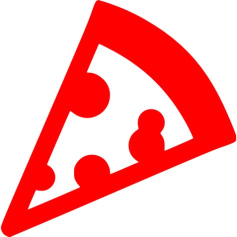 Red Pizza Icon Free Red Food Icons