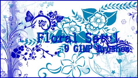 Gimp Floral Set 1 By Illyera On Deviantart Floral Sets Gimp Floral