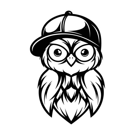 Owl Hat Outline 33330571 Vector Art At Vecteezy