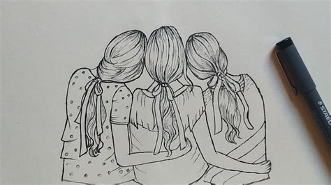 Best Friends Drawing Easy Bff Things To Draw For Your Best Friend
