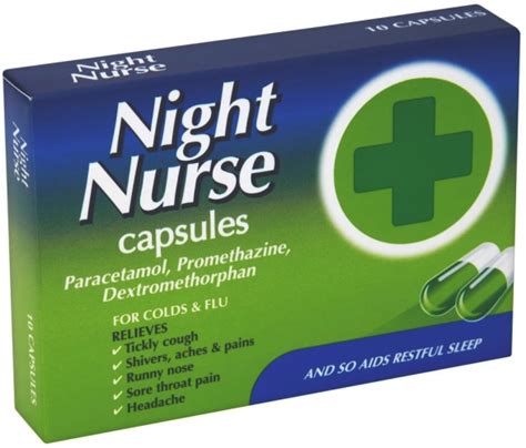 Night Nurse Dextromethorphan Hydrobromide Paracetamol Promethazine Hydrochloride Capsules