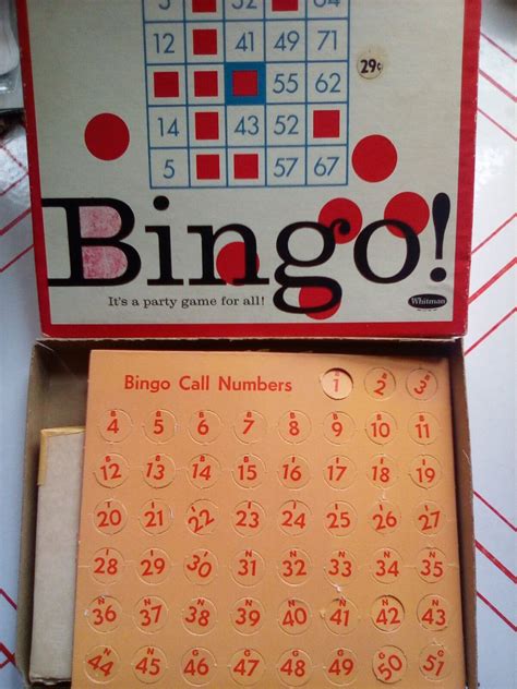 Vintage 1963 Whitman Bingo Game Etsy