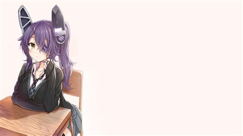 Woman With Purple Hair Anime Character Kantai Collection Big Boobs