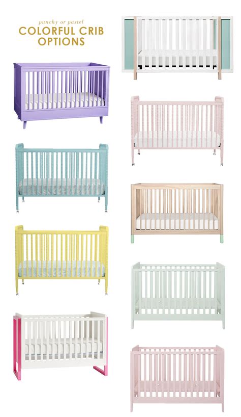 Colorful Crib Options Lay Baby Lay