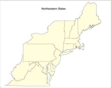 Northeast United States Map Printable Printable Us Maps
