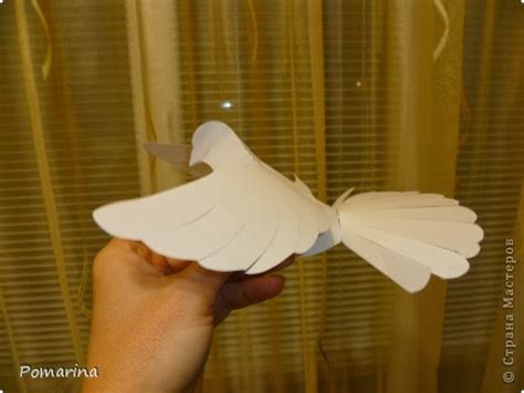 Diy Paper Dove With Printable Template Diy Craft Projects