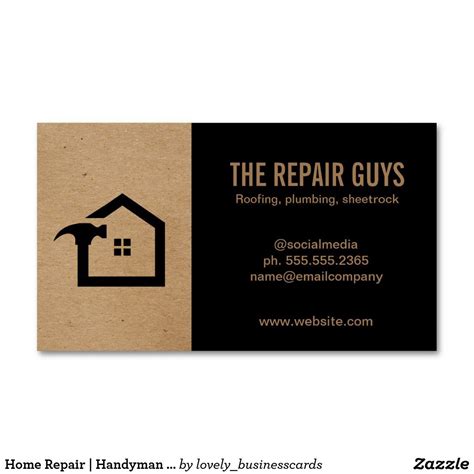 Home Repair Handyman Construction Business Card Magnet Zazzle