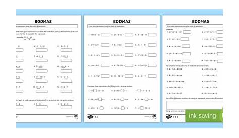 BODMAS Questions Worksheet - Twinkl Resources (teacher made)