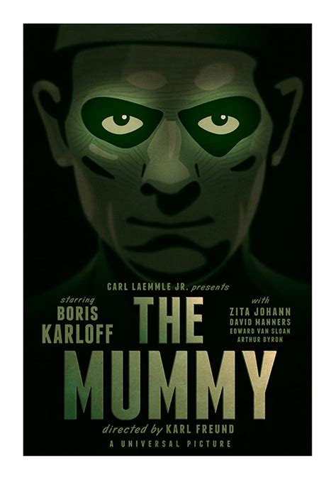 Movie Poster The Mummy 1932 Universal Classic Colour Etsy