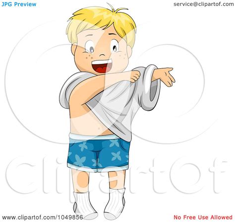 Royalty Free Rf Clip Art Illustration Of A Happy Cartoon Boy Getting