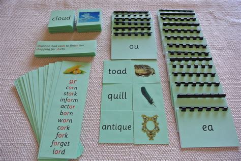 Montessori Language Basic Green Series Phonics Educational Kit