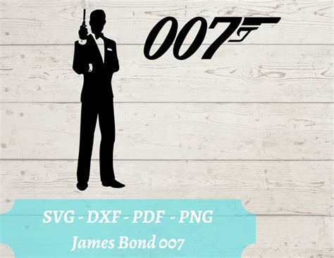 James Bond Svg File James Bond 007 Download Digital File Etsy Uk