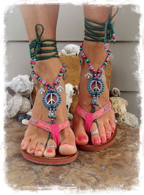neon lotus peace sign barefoot sandals peace symbol love mojo etsy bare foot sandals ankle