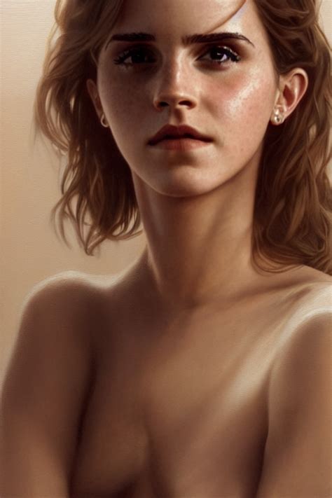 Prompthunt Sexy Painting Of Emma Watson Bikini Ultra Realistic