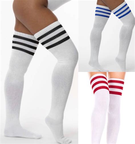 striped thigh high socks flyluxchic