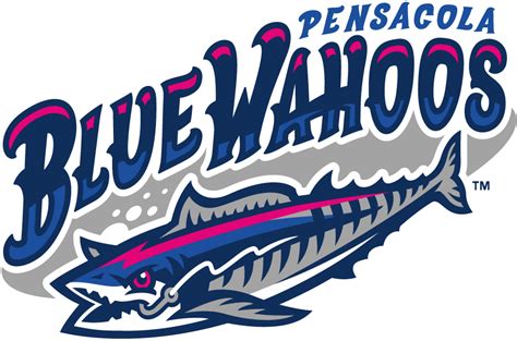 Pensacola Blue Wahoos Logo Primary Logo Southern League Sl