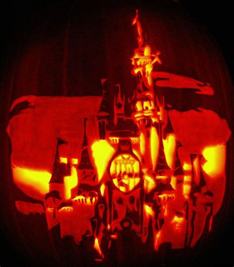 Castle From Sleeping Beauty Pumkin Carving Halloween Pumpkin Stencils