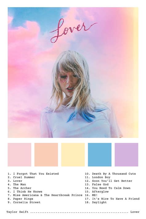 Lover 🥰 Taylor Swift Album Taylor Swift Taylor Swift Music