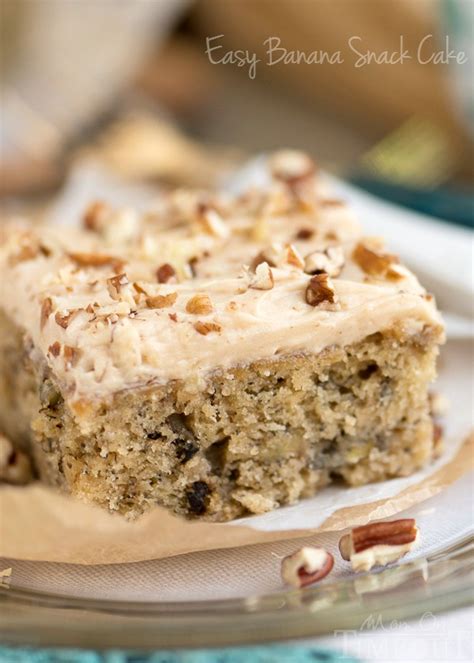 Let's talk a little bit about how easy this recipe is to put together. Easy Banana Snack Cake - Mom On Timeout