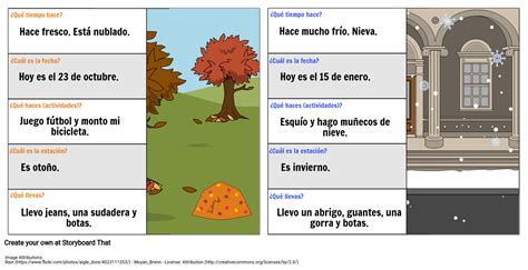 Weather In Spanish Seasons In Spanish Months In Spanish