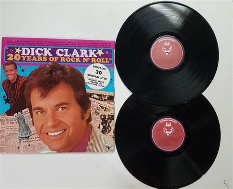 Vintage Vinyl Record Album By Dick Clark Titled 20 Years Of Etsy