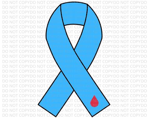 Type 1 Diabetes Awareness Blue Ribbon Svg Png Transparent Etsy