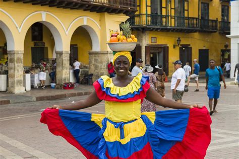 Cartagena Colombia 16 De Septiembre De 2019 Palenquera No