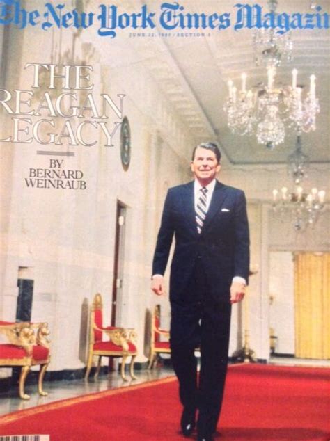 The New York Times Magazine Ronald Reagan Legacy June 22 1986