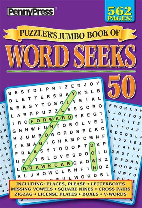 Puzzlers Jumbo Book Of Word Seeks Penny Dell Puzzles