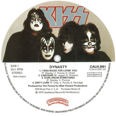 Kiss Dynasty Label