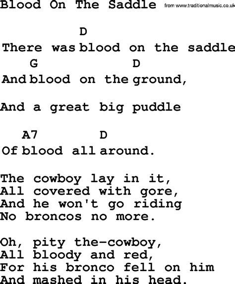 Top 1000 Folk And Old Time Songs Collection Blood On The Saddle