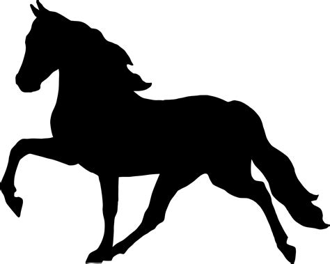 Running Stallion Silhouette Clipart Free Download On Clipartmag