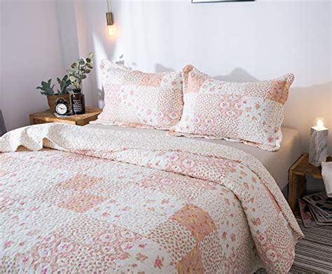 Kasentex Country Chic Printed Pre Washed Quilt Bedding Set Microfiber
