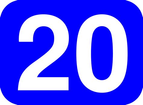 Twenty Number 20 Free Vector Graphic On Pixabay