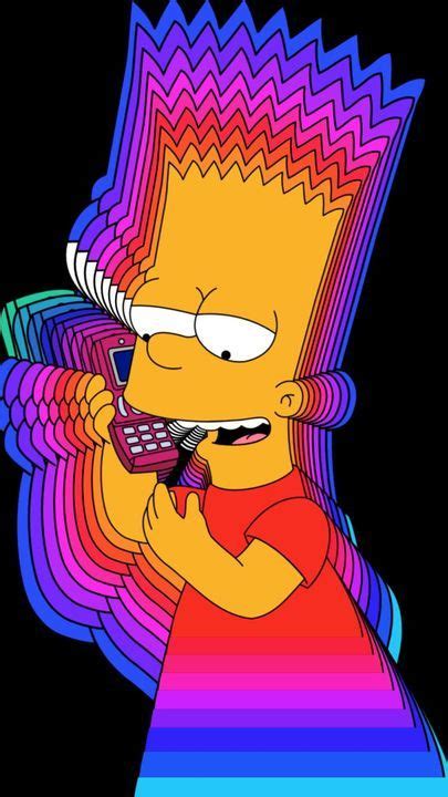 1920x1080 50+ trippy background wallpaper & psychedelic wallpaper pictures in hd for desktop. simpsons lol by ¨̮ ¨̮ c a r y s | Simpson, Bart simpson, Bart