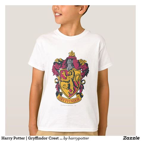 Harry Potter Gryffindor Crest Gold And Red T Shirt In