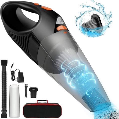 Black Wetdry Portable Vacuum Hand Vac Cyclonic Suction With Quick
