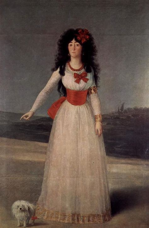 Duchess Of Alba The White Duchess Drawing By Franciscode Goya Pixels