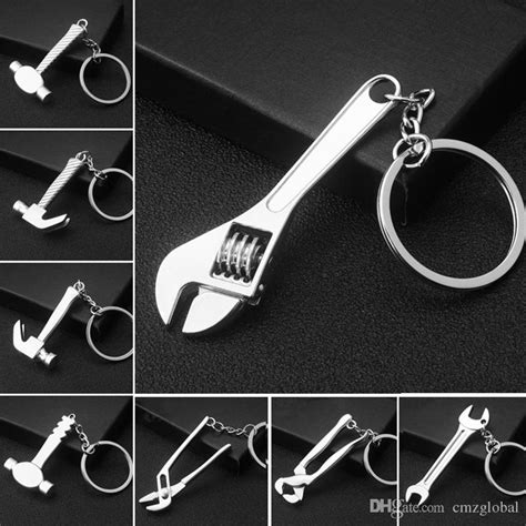 2021 Creative T Wrench Tool Keychain Metal Keychains Key Ring