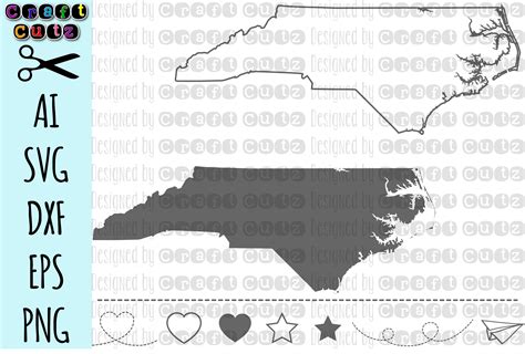 North Carolina Svg State Svg Files North Carolina Vector United