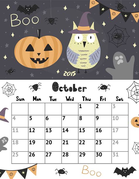 8 Calendar October 2015 Template Template Guru