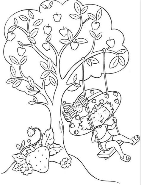 Imagenes de princesas para colorear. Dibujos de Tarta de fresa para colorear e imprimir