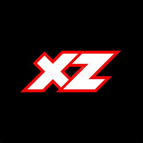 xz logo design initial xz letter design with sci fi style xz logo for game esport technology
