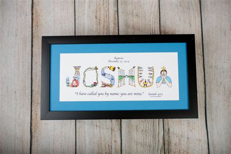 Baptism Ts For Boys Personalized Baby Boy T 10x20 Etsy