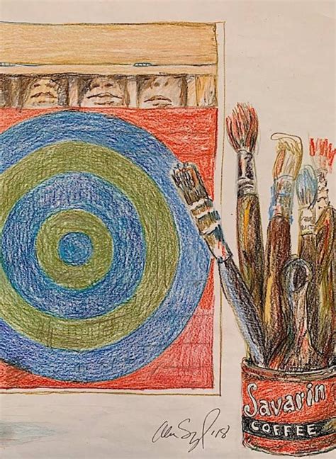 Channeling Jasper Johns Drawing Jasper Johns Drawings Colorful Drawings