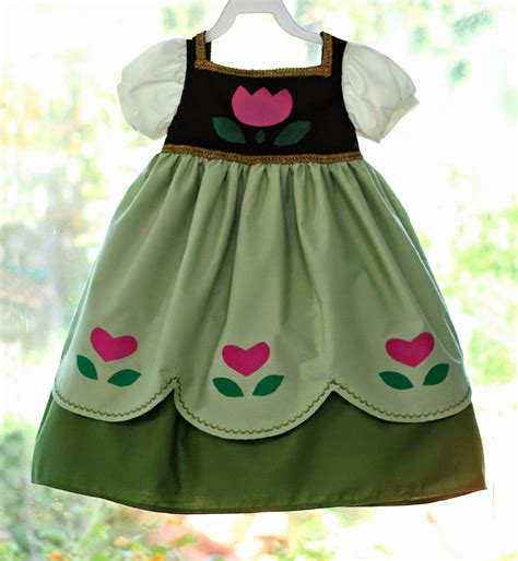 Peaches And Bees Disney Frozens Little Anna Dress For Little Momo