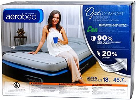 The serta queen headboard perfect sleeper air mattress is a completely versatile air mattress. AeroBed: Queen Size 18" Double Height Air Matress with ...
