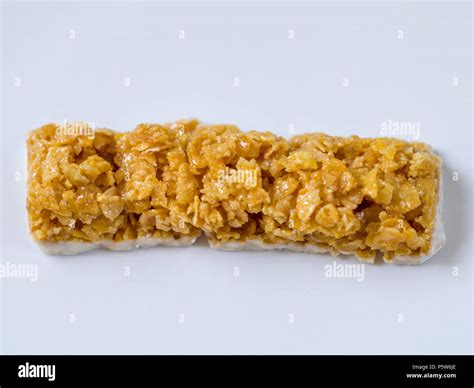 Frosties Cereal Bars On White Plate Stock Photo Alamy