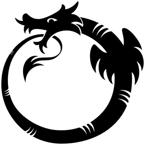 Dragon Circle Sticker