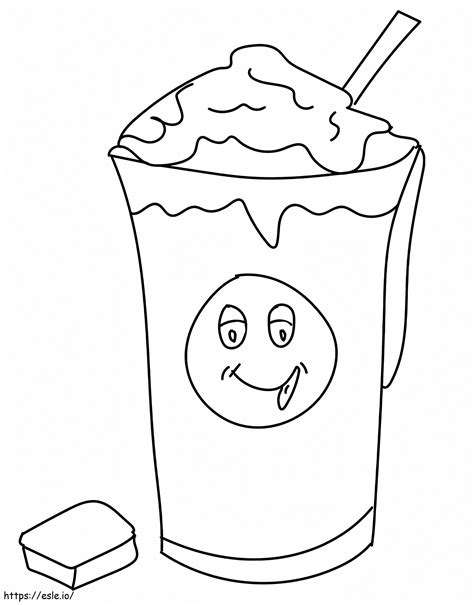 Hot Chocolate For Children Coloring Page